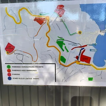 Duplex Rep 10 Coeur De Avec Parking Proche 아파트 콜리우르